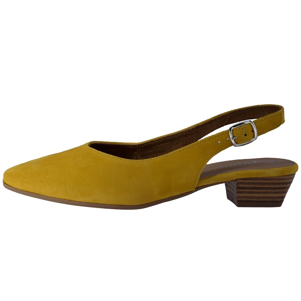 Balerini dama, din piele naturala, Tamaris, 1-29405-24-08-O-10, galben, Galben