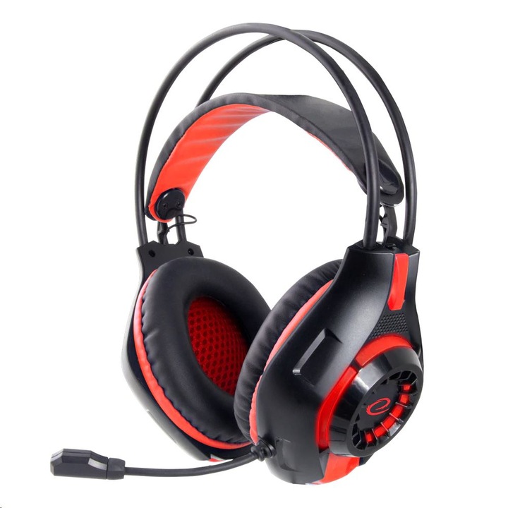 Esperanza EGH420R DEATHSRTIKE Gamer mikrofonos fejhallgató fekete-piros (EGH420R)