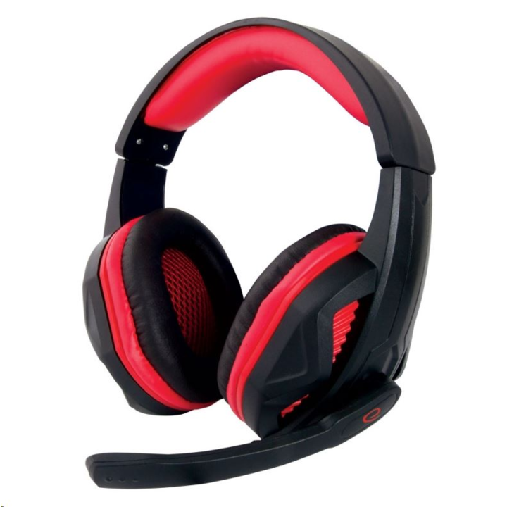 Esperanza EGH360 Arrow Jack 3.5mm fekete-piros mikrofonos gamer fejhallgató
