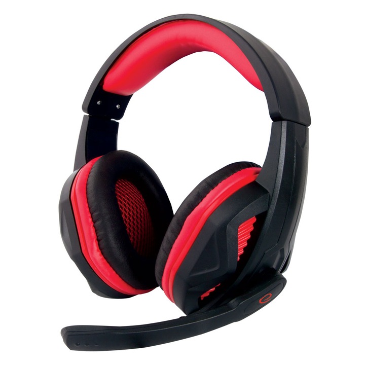 Esperanza EGH360 Arrow Jack 3.5mm fekete-piros mikrofonos gamer fejhallgató