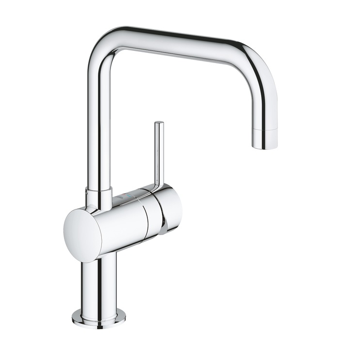 Grohe Minta 32488000 konyhai csaptelep, 3'8'', közepes csap, C típusú, egykaros, forgatható, króm