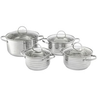 Set oale 8 piese Ambition Lex, inductie, 16 cm/1.8 L, 18 cm/2.3 L, 20 cm/3.1 L, 24 cm/5.5 L