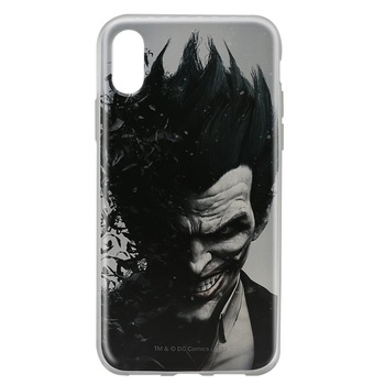Husa Silicon DC Comics pentru iPhone X, Joker 002 Husa Silicon DC Comics pentru iPhone X, Joker 002