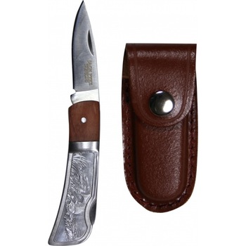 Briceag Jack Pyke peste, cu toc din piele, lama 6 cm Briceag Jack Pyke peste, cu toc din piele, lama 6 cm
