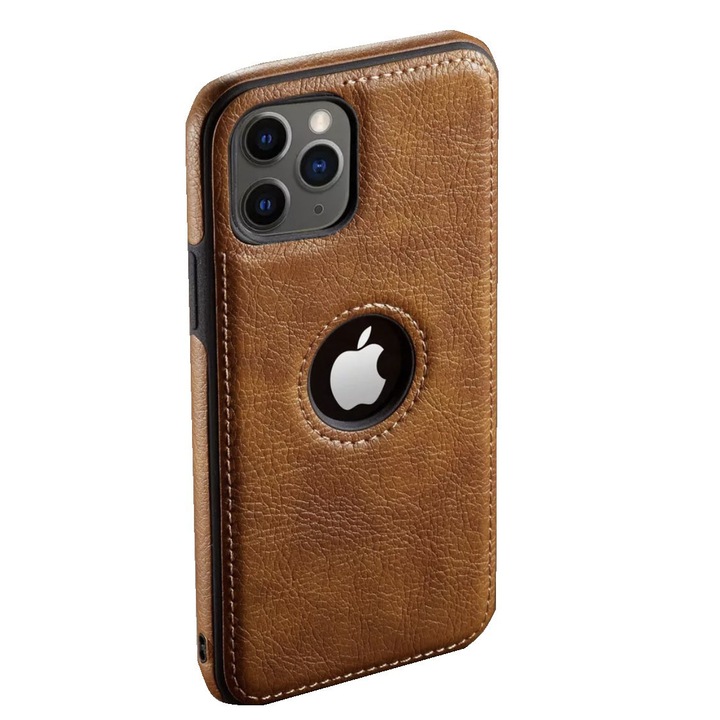 Bőr tok iphone 11 pro-hoz, barna