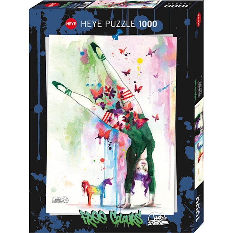 Puzzle Heye Free Colours, Mini Unicorn, 1000 piese