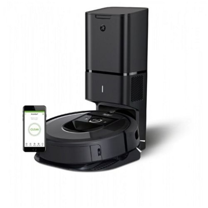 iRobot Roomba I7+ robot porszívó, 90 perc töltési idő, fekete