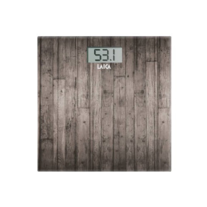 Cantar de persoane, Laica, PS1065N, 180 kg, Model lemn