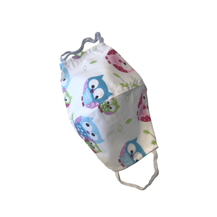 Regina's Desire Arcmaszk, Mosható, Vasalható, 2 rétegű - Női méret, Baglyos