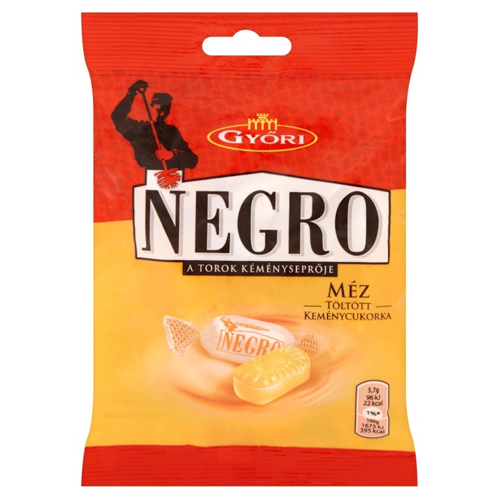 Győri Negro Méz keménycukorka, 79 g