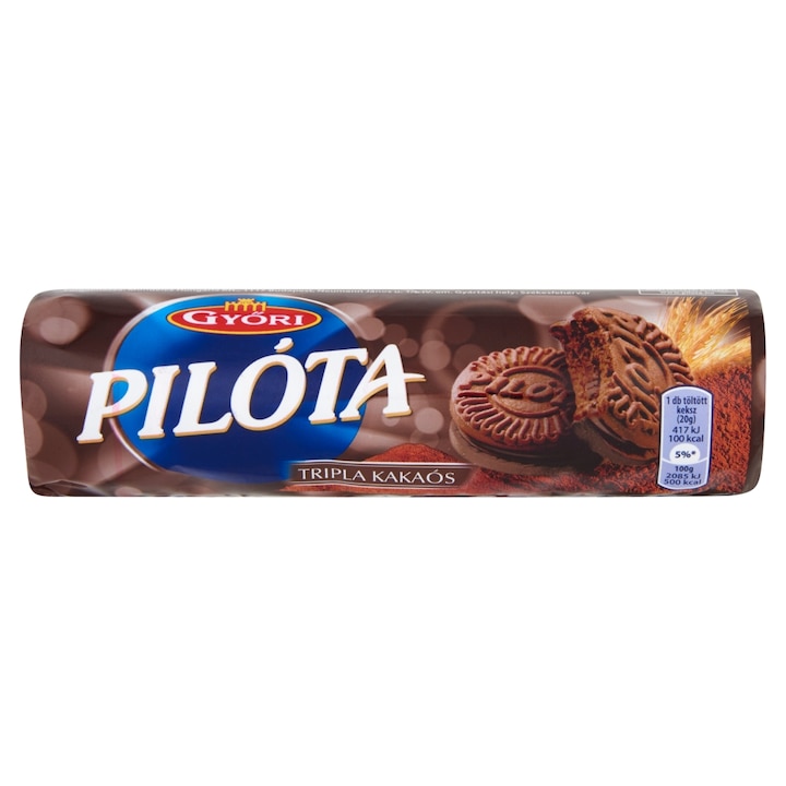 Győri Pilóta keksz, Tripla kakaós, 180 g