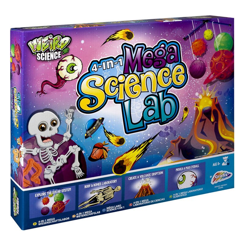 Set 4 in 1 Super laboratorul Grafix, 8 ani+