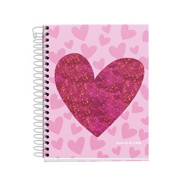 Caiet A6, Lurex - Agatha Ruiz De La Prada,120 file, patratele, Miquelrius