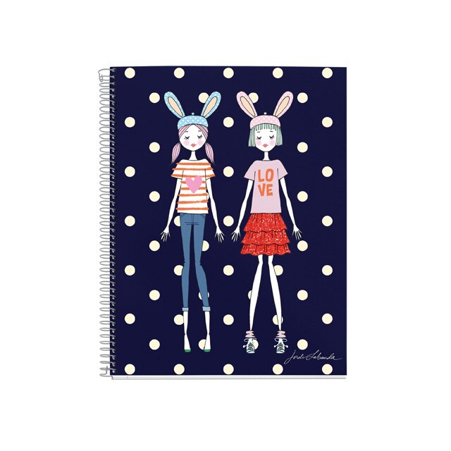 Caiet A5 linii 120 file Bunnity Jordi Labanda