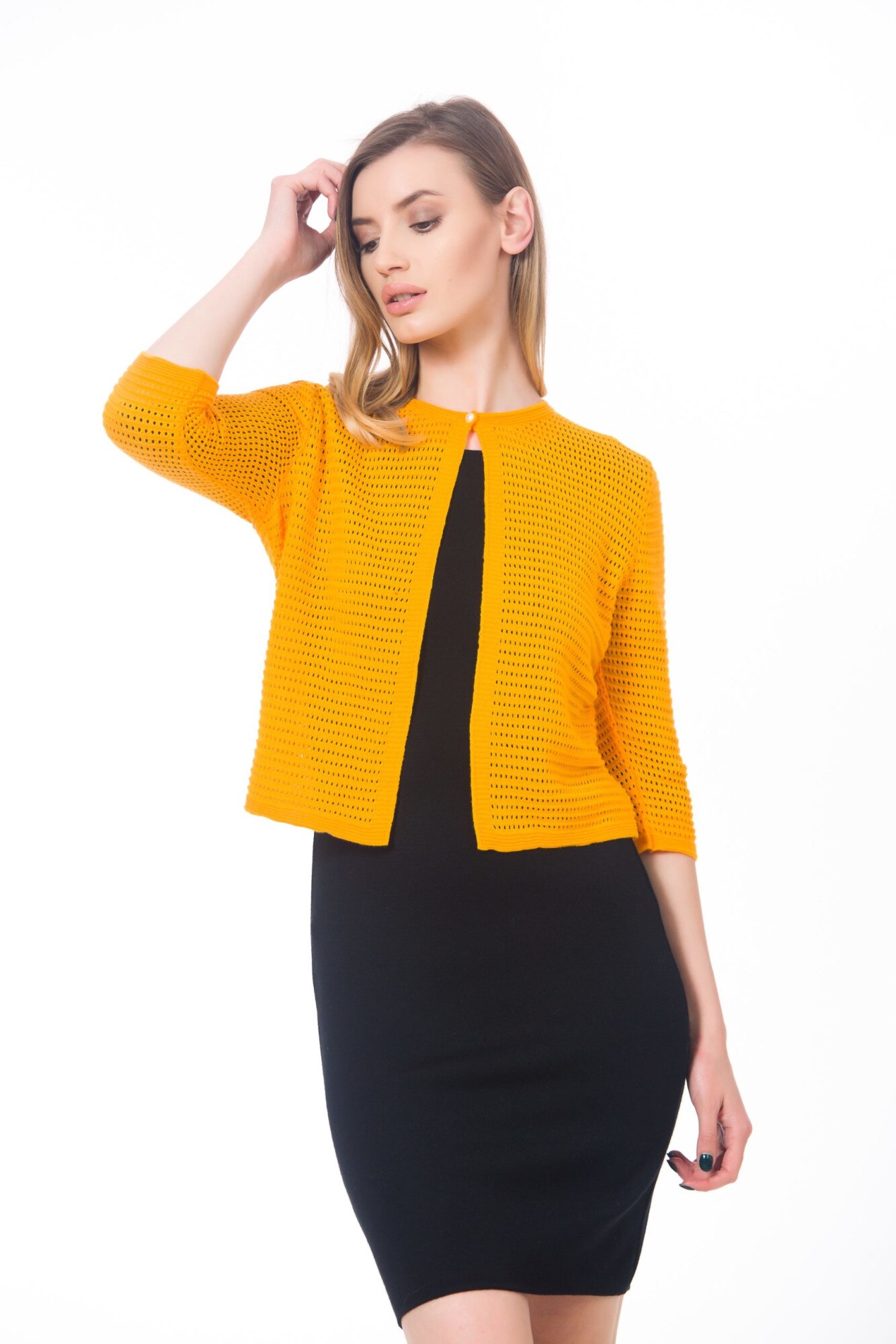 Jacheta BE YOU structura elasica, Galben