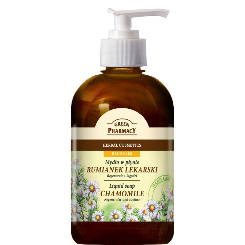 Sapun lichid cu extract de musetel, 465 ml, Green Pharmacy