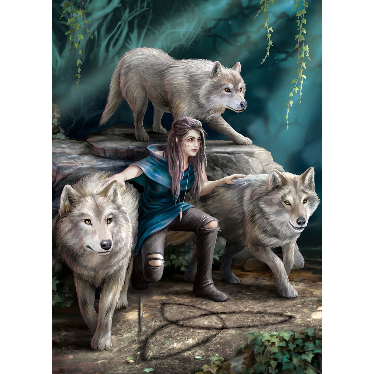 Puzzle Eurographics - Anne Stokes - The Power of Three, 1.000 piese (6000-5476)