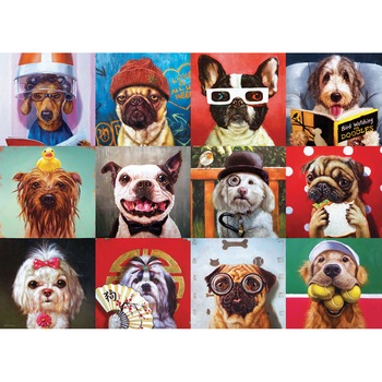Puzzle Eurographics - Lucia Heffernan - Funny Dogs, 1.000 piese (6000-5523) Puzzle Eurographics - Lucia Heffernan - Funny Dogs, 1.000 piese (6000-5523)