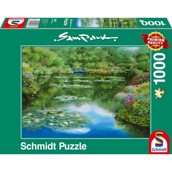 Puzzle Schmidt - Sam Park: Water lily pond, 1000 piese Puzzle Schmidt - Sam Park: Water lily pond, 1000 piese