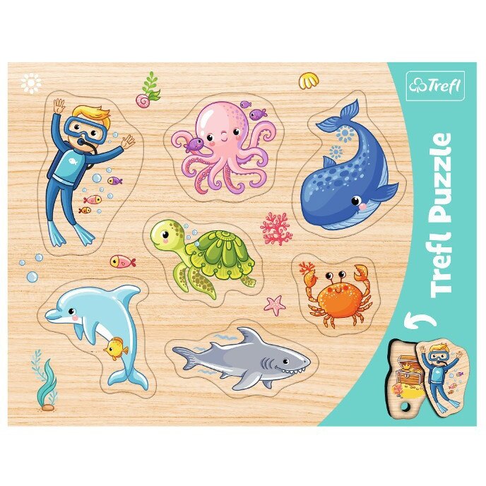 Puzzle Trefl - Sea Animals, 7 piese (31309)