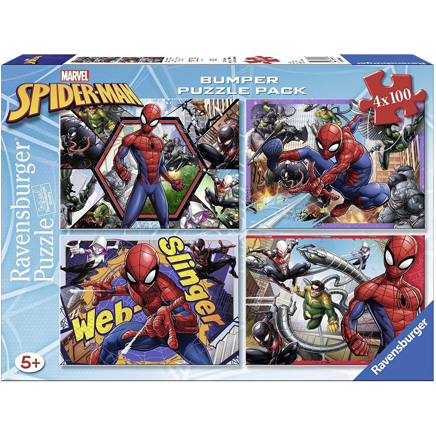 Puzzle Ravensburger - Spider-Man, 4x100 piese (06914)