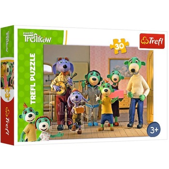 Puzzle Trefl - Treflikow, 30 piese (18238) Puzzle Trefl - Treflikow, 30 piese (18238)