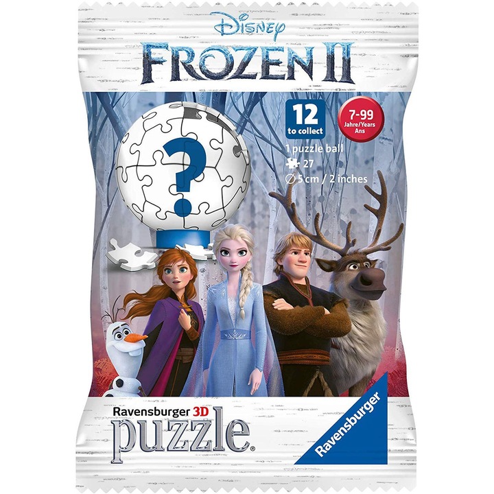 Puzzle 3D Ravensburger - Blindpack Puzzle - Frozen, 27 piese (11682)