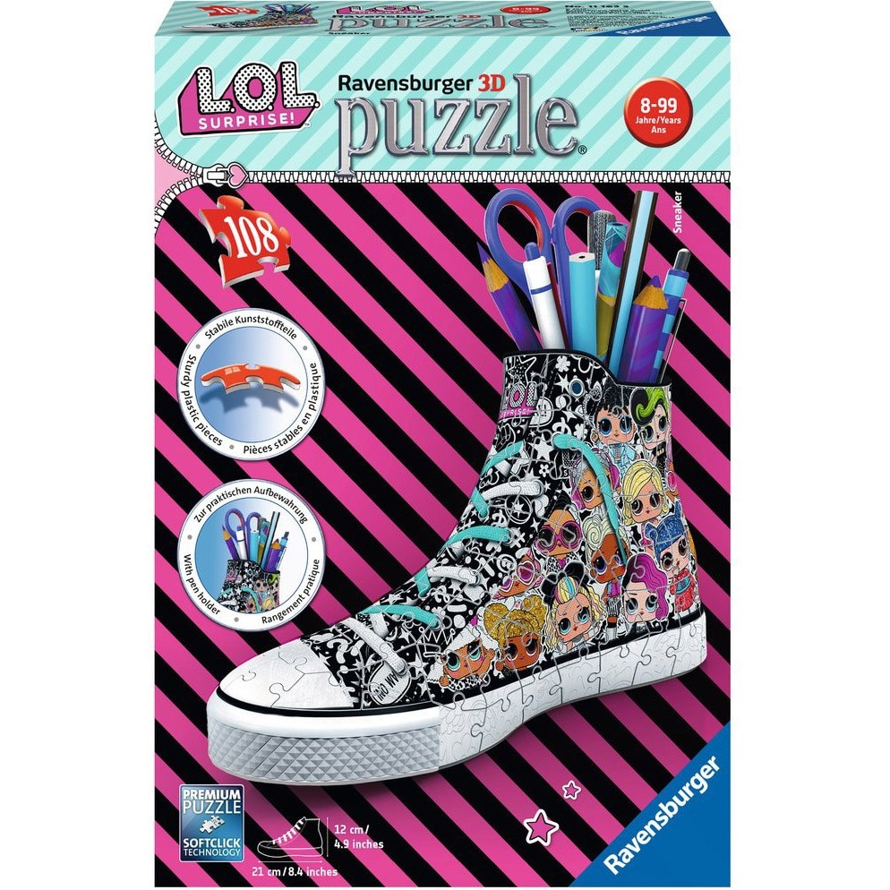 Puzzle 3D Ravensburger - Sneaker - LOL, 108 piese (11163)