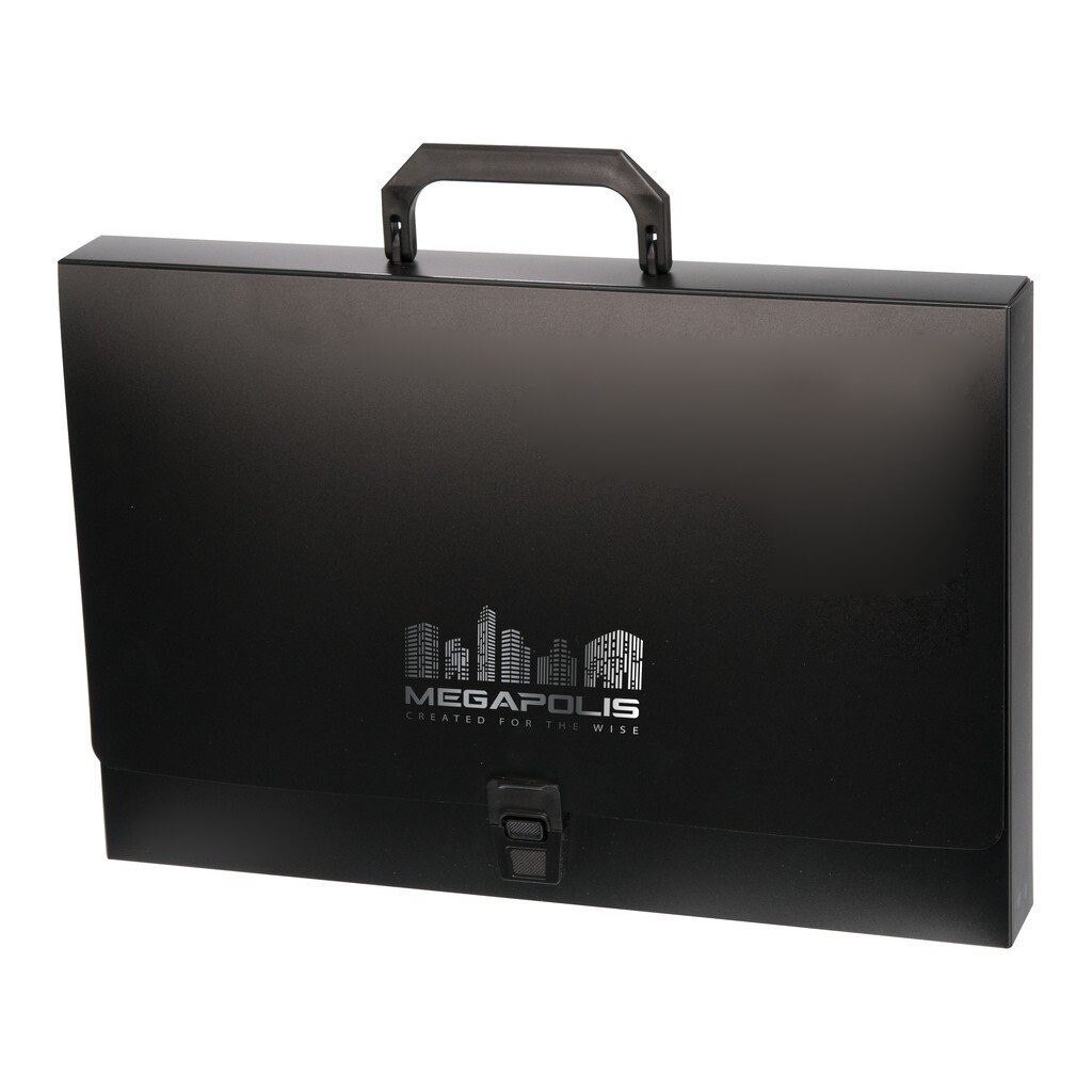 Servieta Megapolis din plastic negru