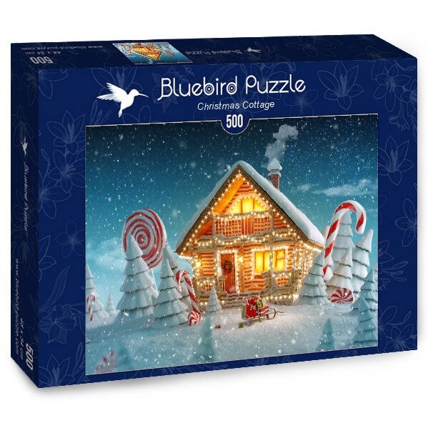 Puzzle Bluebird - Christmas Cottage, 500 piese (70365)