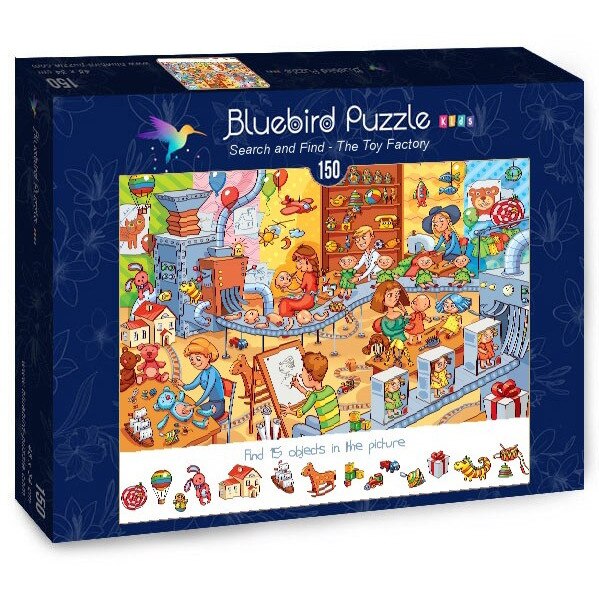 Puzzle Bluebird - Search and Find - The Toy Factory, 150 piese (70350)