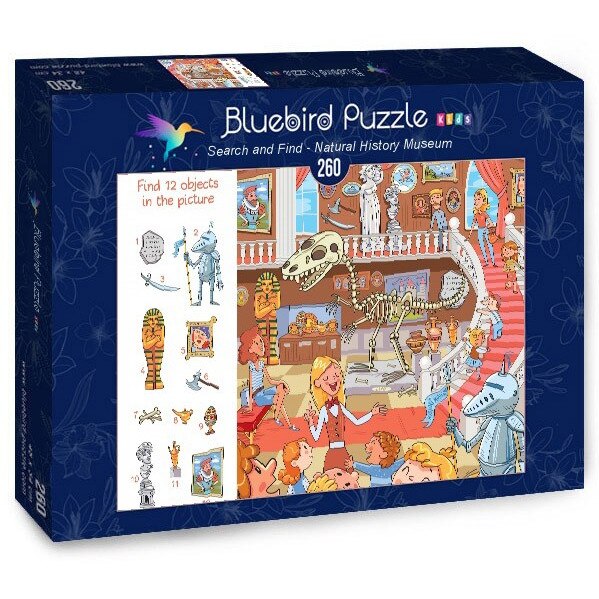 Puzzle Bluebird - Search and Find - Natural History Museum, 260 piese (70352)