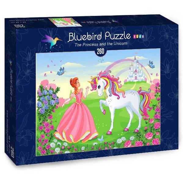 Puzzle Bluebird - The Princess and the Unicorn, 260 piese (70376)