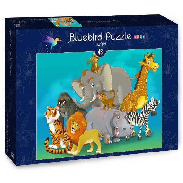 Puzzle Bluebird - Safari, 48 piese (70377)