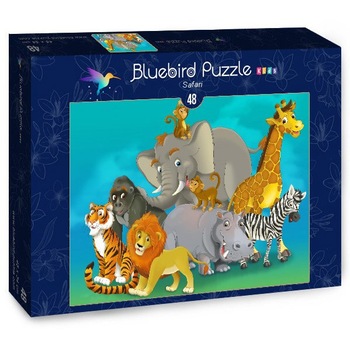 Puzzle Bluebird - Safari, 48 piese (70377) Puzzle Bluebird - Safari, 48 piese (70377)
