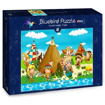 Puzzle Bluebird - Small Indian Tribe, 48 piese (70361) Puzzle Bluebird - Small Indian Tribe, 48 piese (70361)