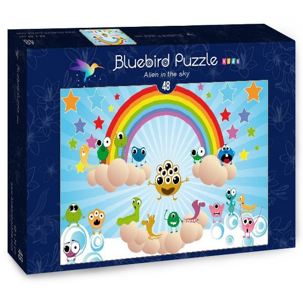 Puzzle Bluebird - Alien in the sky, 48 piese (70366)