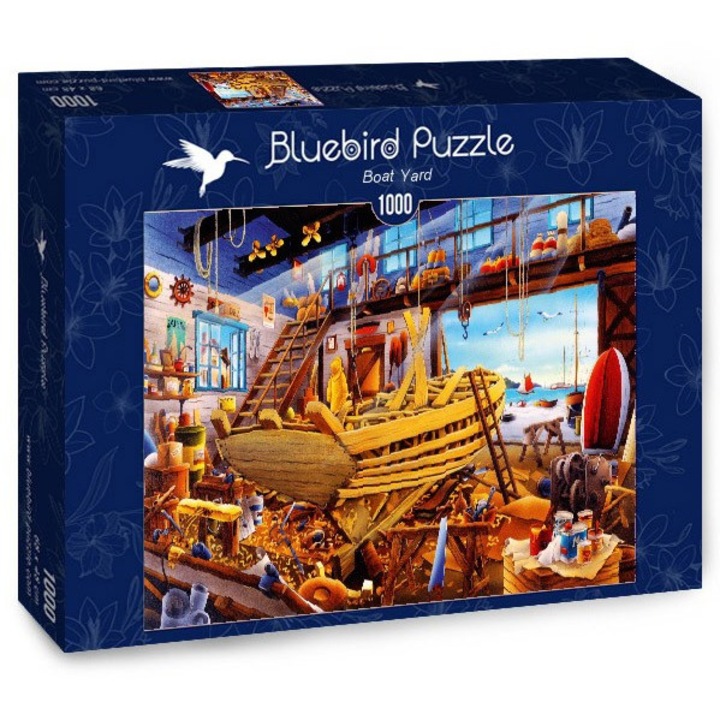 Пъзел Bluebird - Boat Yard, 1000 части (70316-P)