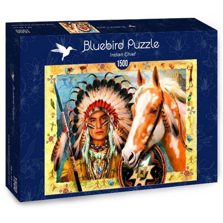 Пъзел Bluebird - Индиански вожд, 1500 части (70284)