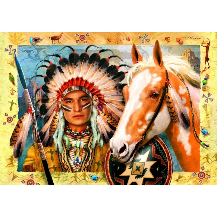 Bluebird 1500 db-os puzzle - Indian Chief (70284)