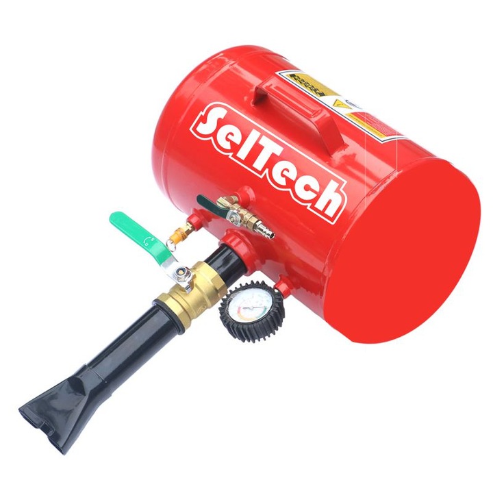 SelTech légágyú, kerekek felfújásához, 38 liter