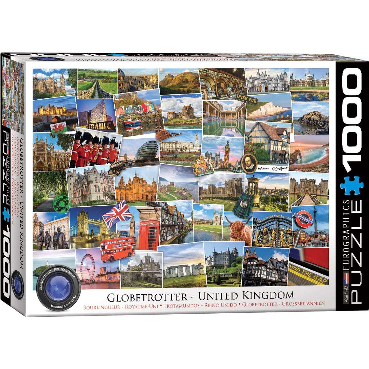Puzzle Eurographics - Globetrotter United Kingdom, 1.000 piese (6000-5464)