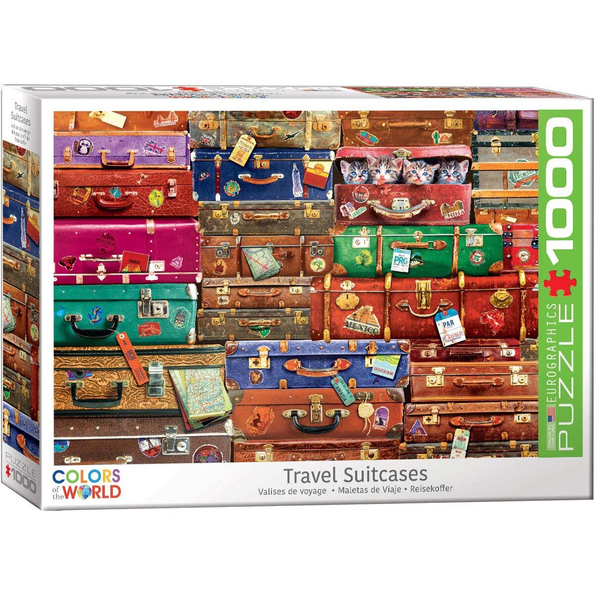 Puzzle Eurographics - Travel Suitcases, 1.000 piese (6000-5468)