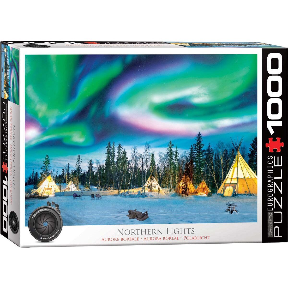 Puzzle Eurographics - Northern Lights - Yellowknife, 1.000 piese (6000-5435)