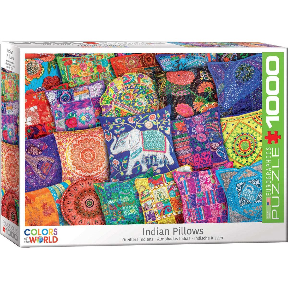 Puzzle Eurographics - Indian Pillows, 1.000 piese (6000-5470)