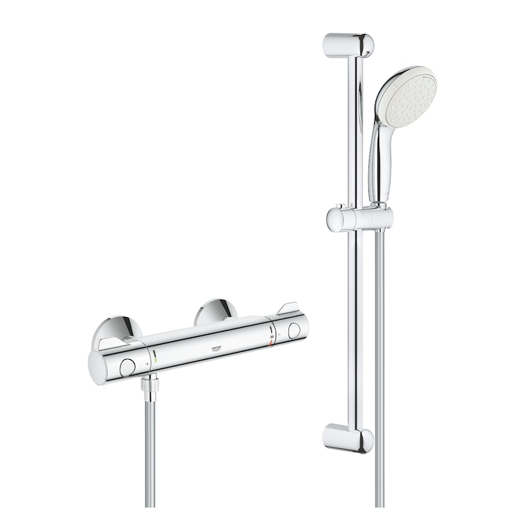 Смесител за душ Grohe Grohtherm 800 34565001, 1/2'', Термостат, Видим, Душ колона, Хром