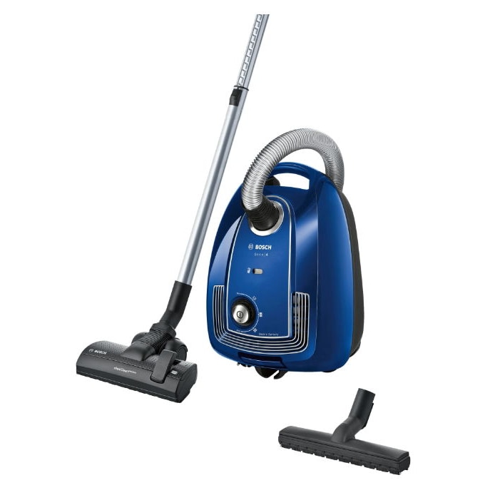 Aspirator cu sac Bosch BGLS48X320, 700 W, Filtru HEPA, Albastru