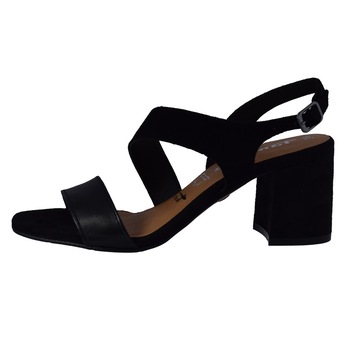 Sandale dama, din piele naturala, Tamaris, 1-28385-24-01-O-10, negru, Negru Sandale dama, din piele naturala, Tamaris, 1-28385-24-01-O-10, negru, Negru