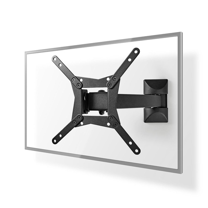 Стенна стойка за TV Nedis, 10 - 32"/ 25-82 см, До 30 кг, Черен
