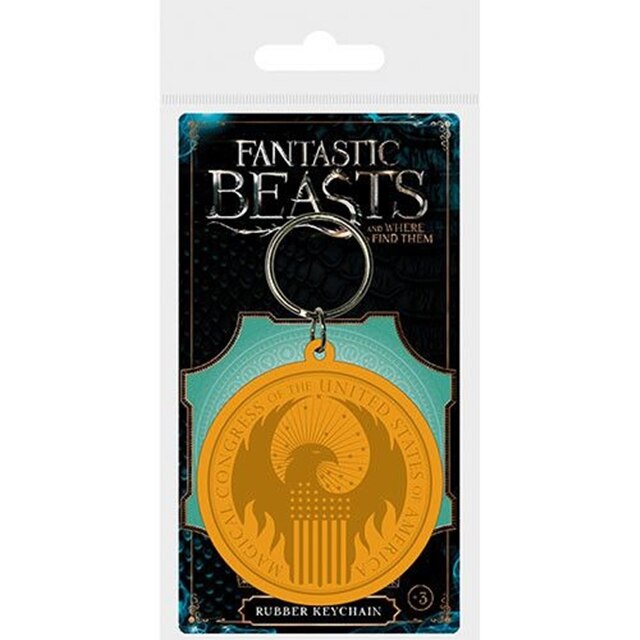 Breloc din cauciuc - Fantastic Beasts - Logo Macusa